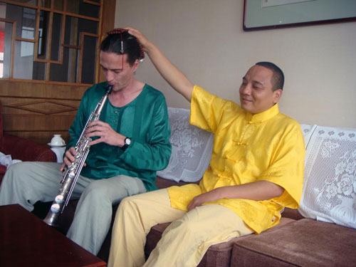 Gert Anklam mit den Zhou Brothers in China